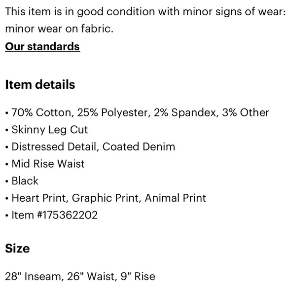 STOLEN ❌Ripped Skinny Jeans (Size 9) Hot Topic - Picture 4 of 4